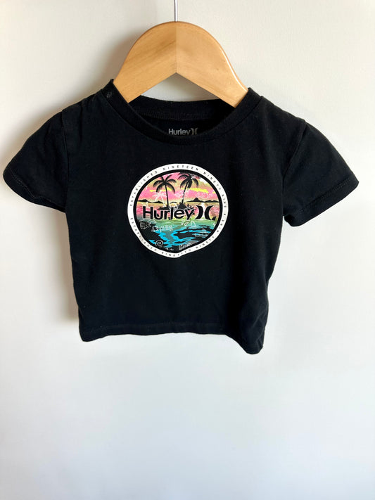 Black Hurley Circle T-Shirt / 24m