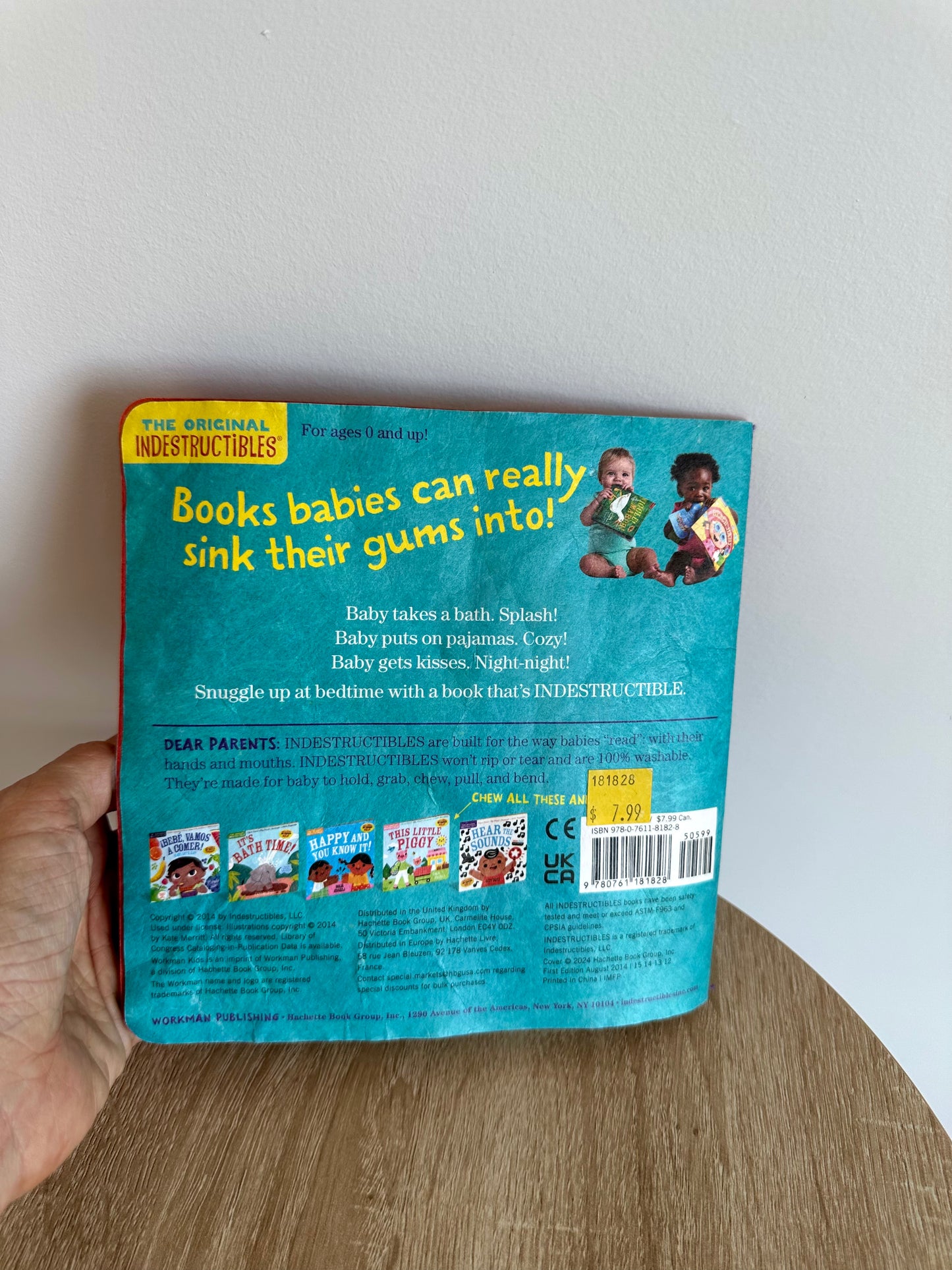 Baby Night- Night Washable Book / 0-2 years