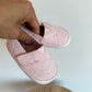 Pink Velcro Soft Sole Shoes / Size 4 Toddler