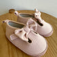 Pink Bow Shoes / Size 3-6m