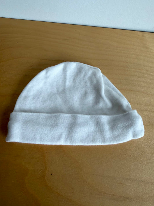 White Cotton Toque / 0-3m
