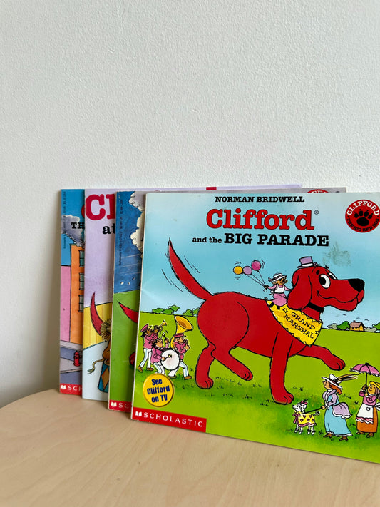 Set of 4 Clifford Softcover Books / 3-5 years