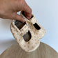 Heyfolks Leather Gold Dot Soft Sole Shoe / Size 4 Toddler