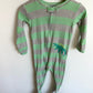 Dino Green Striped Footed Sleeper / 2T