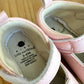 Pink Sleeping Bunny Shoes / Size 3-6m