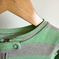 Dino Green Striped Footed Sleeper / 2T