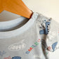 Blue Dino Romper / 24m