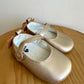 Gold Ballet Flat Shoes / Size 3 Infant