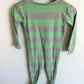 Dino Green Striped Footed Sleeper / 2T