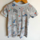 Blue Dino Romper / 24m