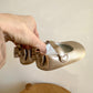 Gold Ballet Flat Shoes / Size 3 Infant