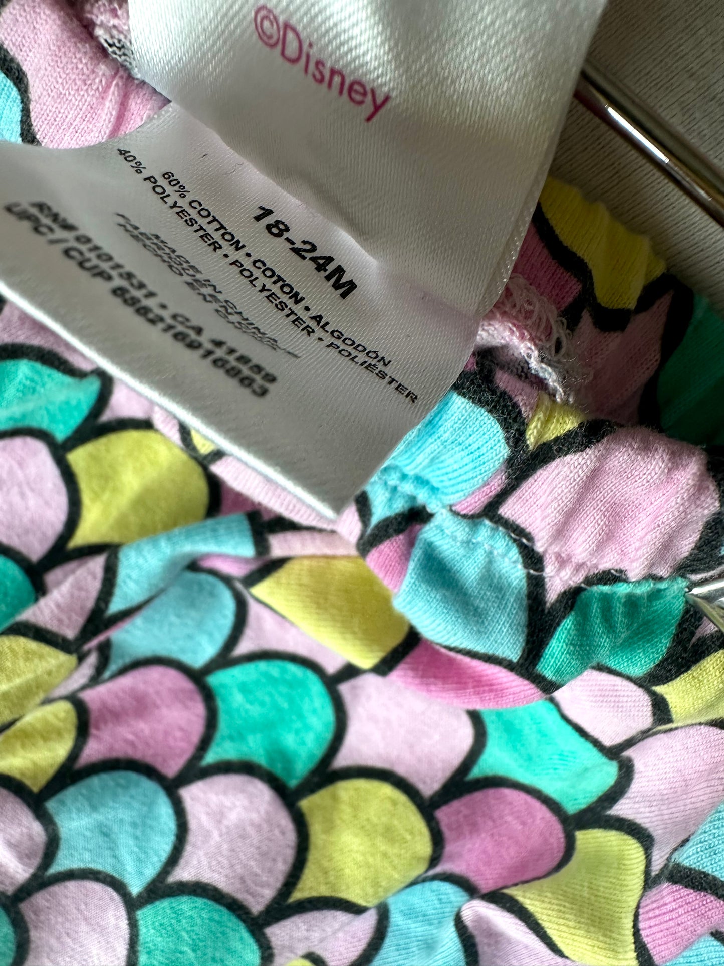 Princess Ariel Top + Short PJ Set / 18-24m