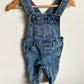 Heart Pattern Denim Overalls / 2T
