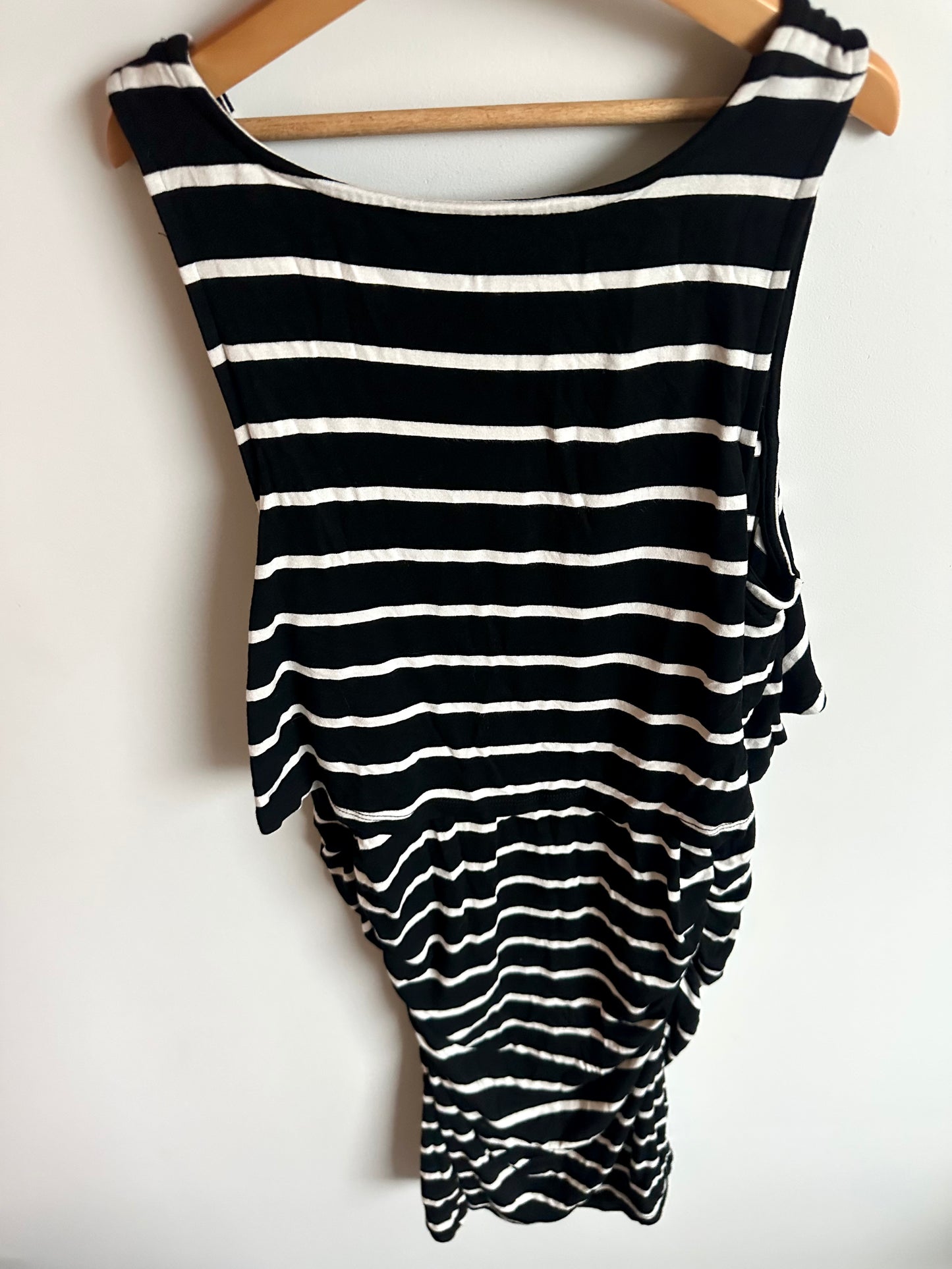 Nursing Striped Tank Dress / Small
