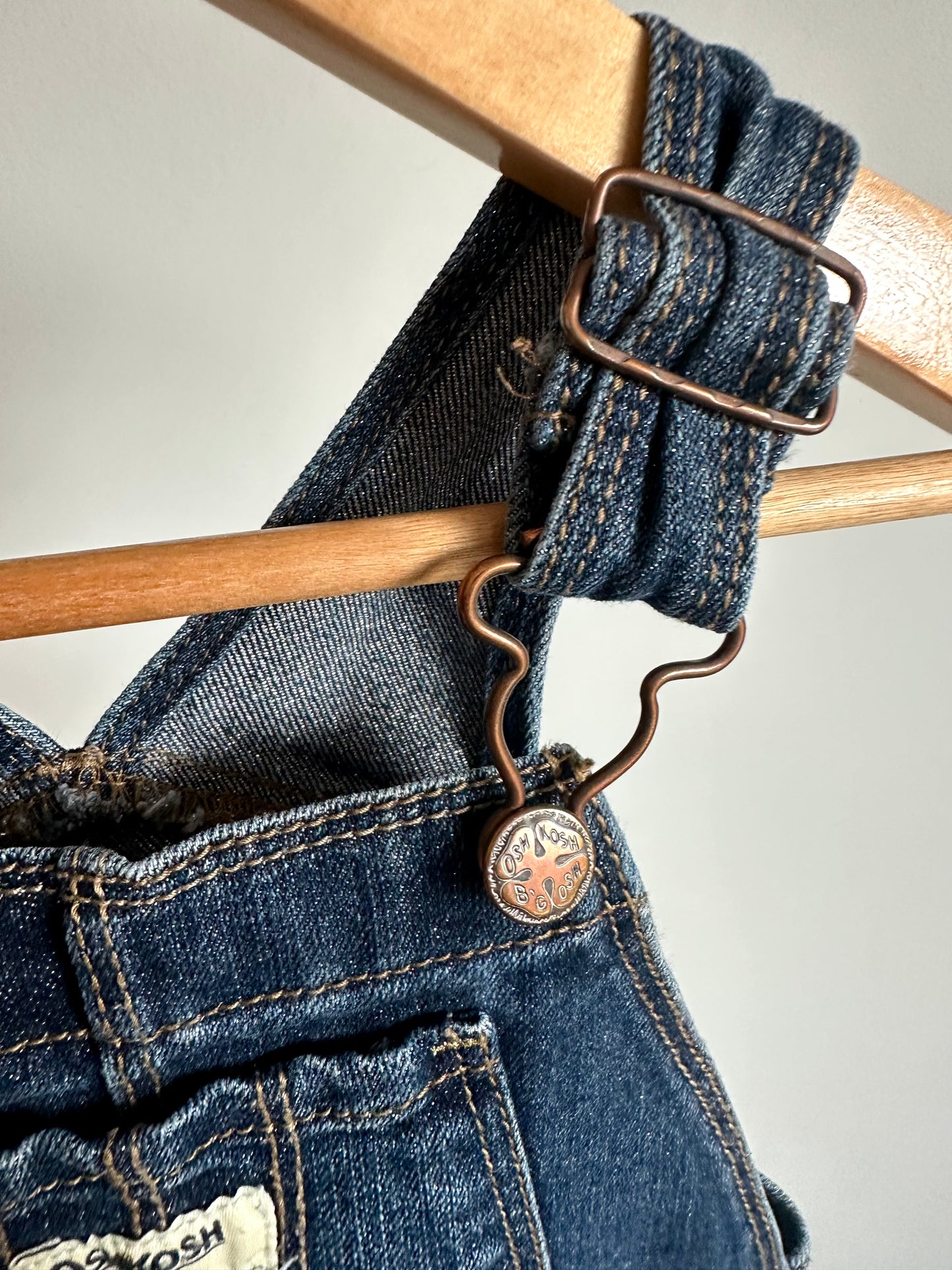 OshKosh Shimmer Jean Overalls / 24m