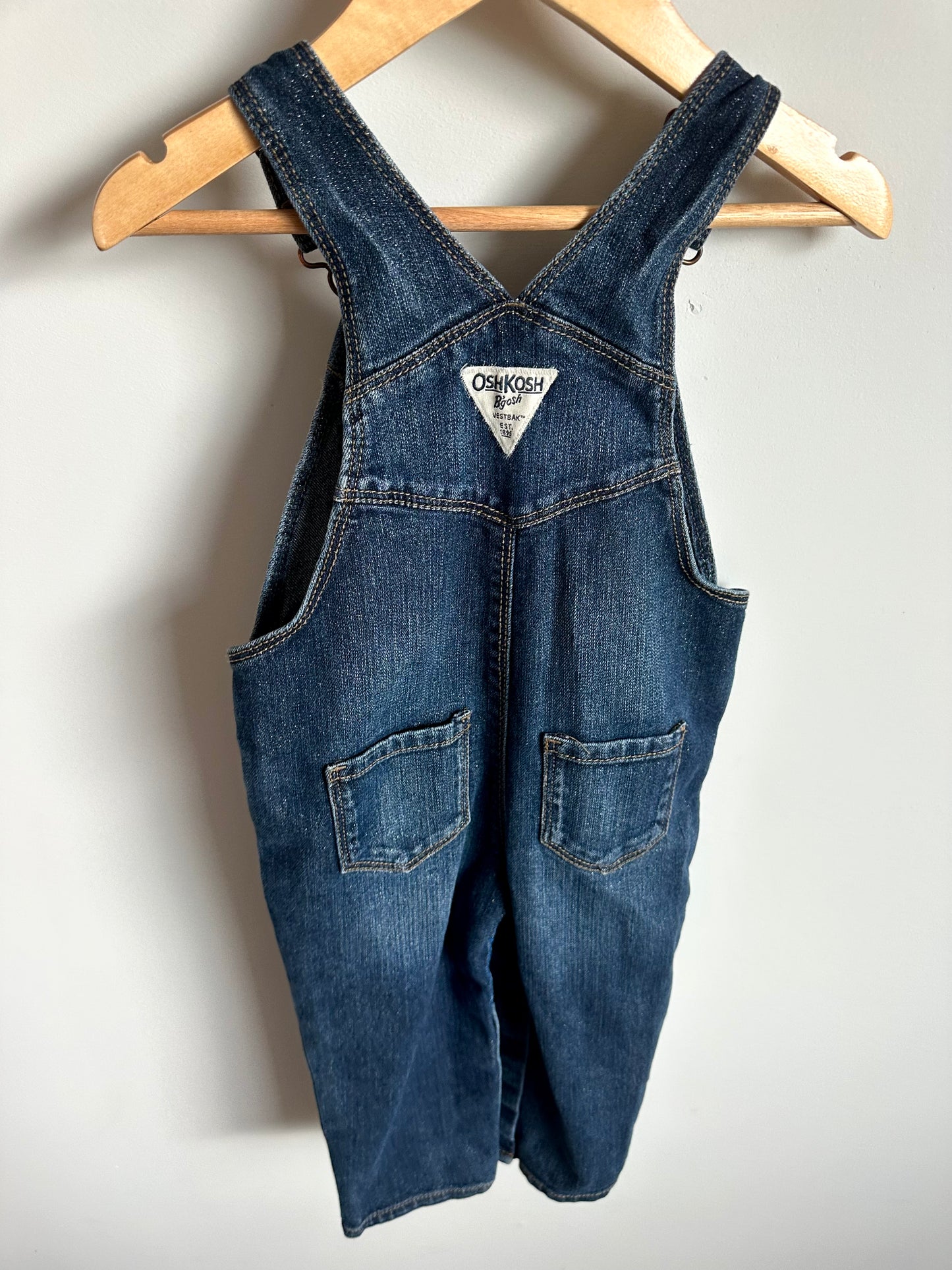 OshKosh Shimmer Jean Overalls / 24m