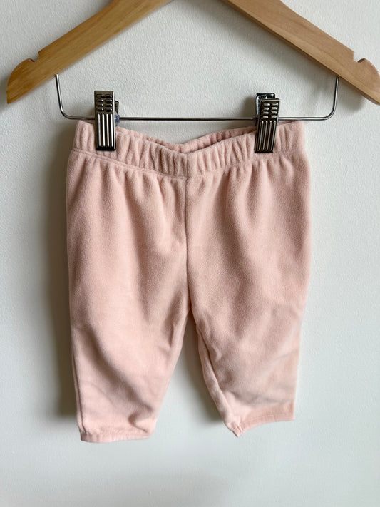 Pink Fleece Pants / 6-12m