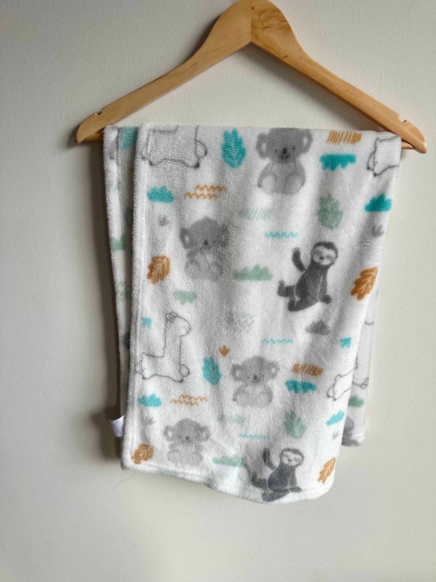 Fleece Sloth + Animals Blanket