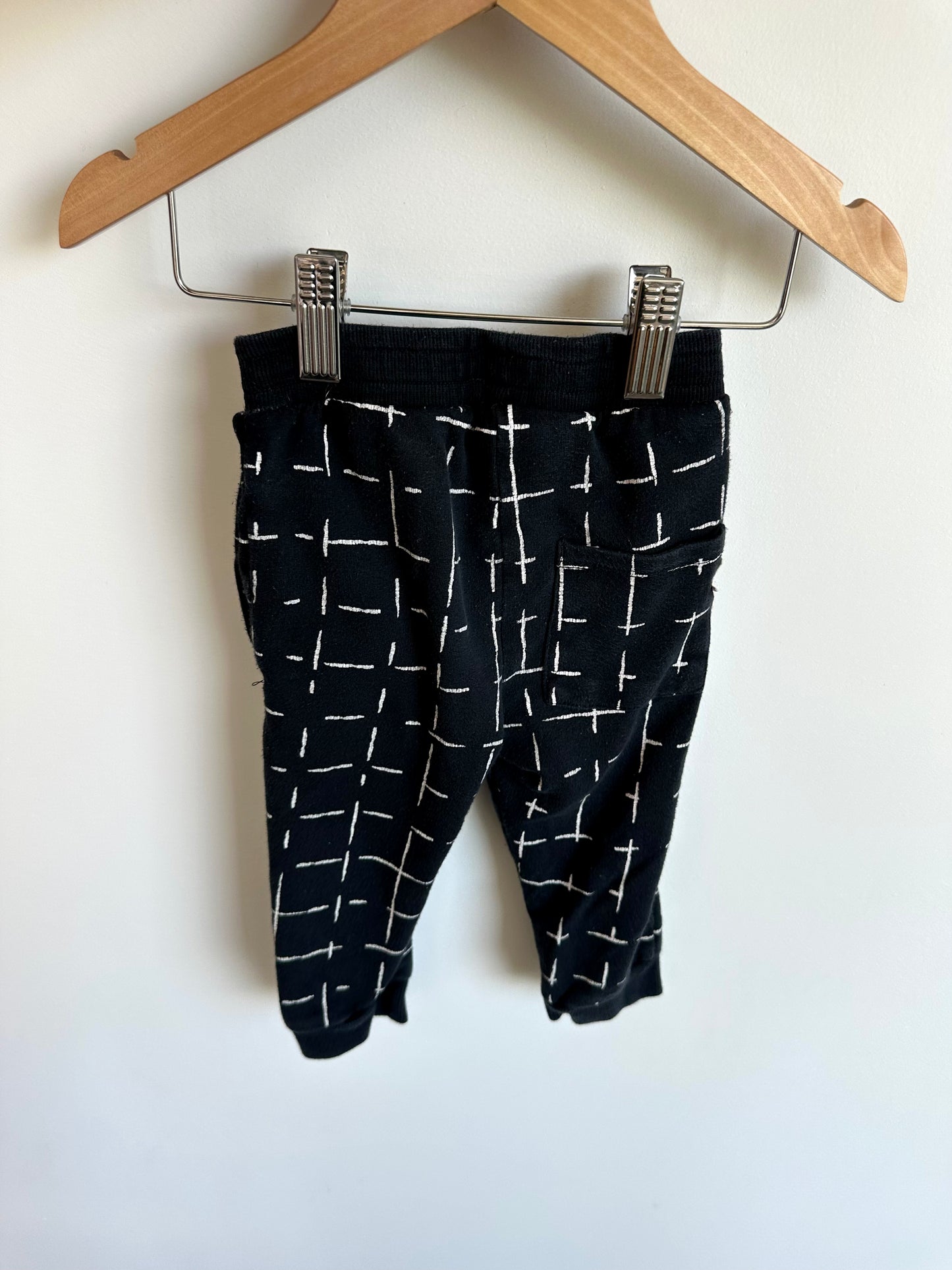 Black Checkered Pants / 12m