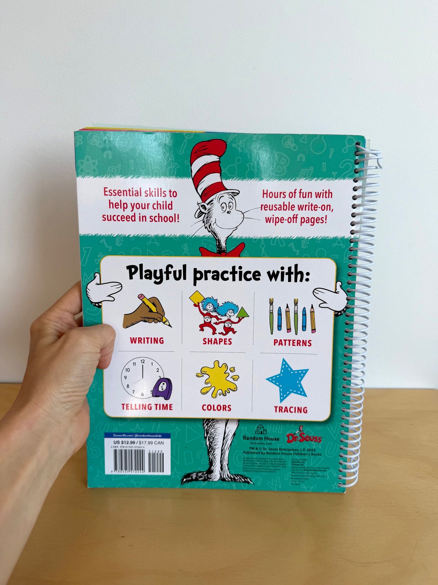 Dr. Seuss Wipe Clean Wipe Clean Workbook / 3-5 years (No Shipping)