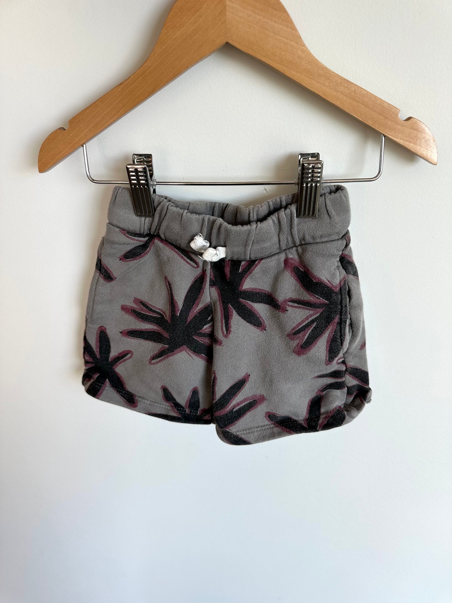 Leaf Grey Shorts / 2-3T