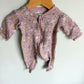 Purple Flower Sleeper / 0-3m