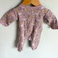 Purple Flower Sleeper / 0-3m