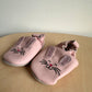 Pink Bunny Leather Soft Sole Shoes / 3-6m?