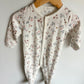 Floral Snap Footed Sleeper / 9m