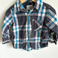 Plaid Blue & Black Shirt / 18-24m