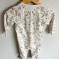 Floral Snap Footed Sleeper / 9m