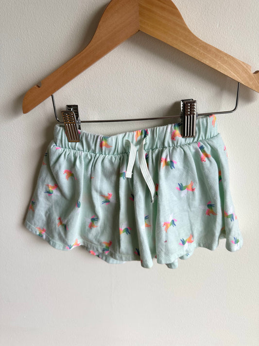 Blue Unicorn Skirt with Shorts / 4-5 years