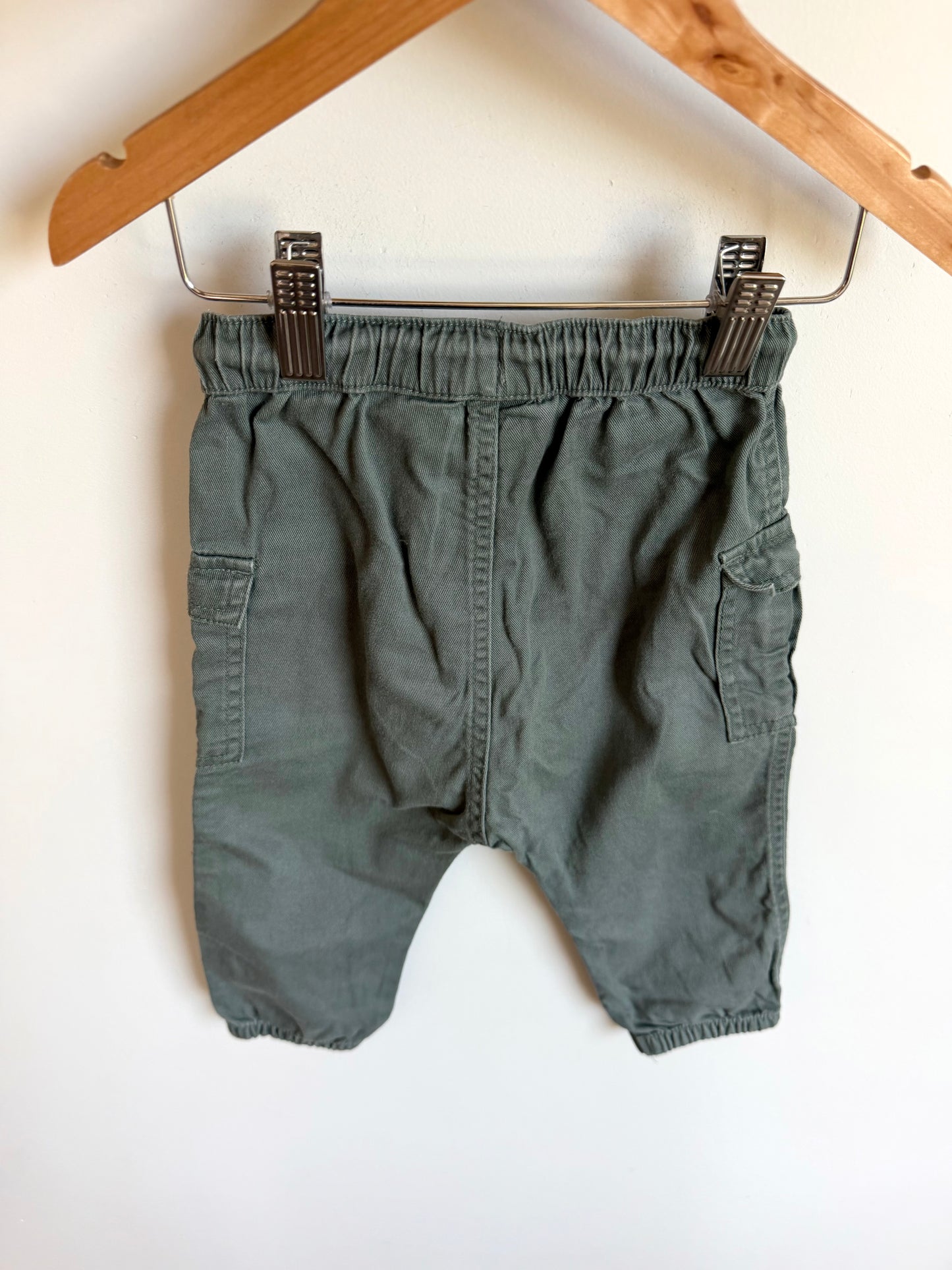 H&M Green Cargo Pants / 12-18m