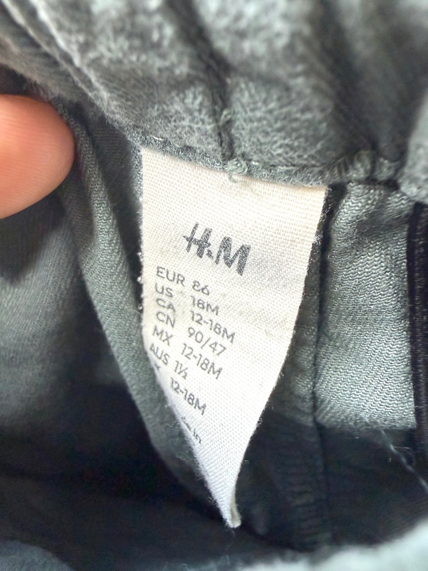 H&M Green Cargo Pants / 12-18m