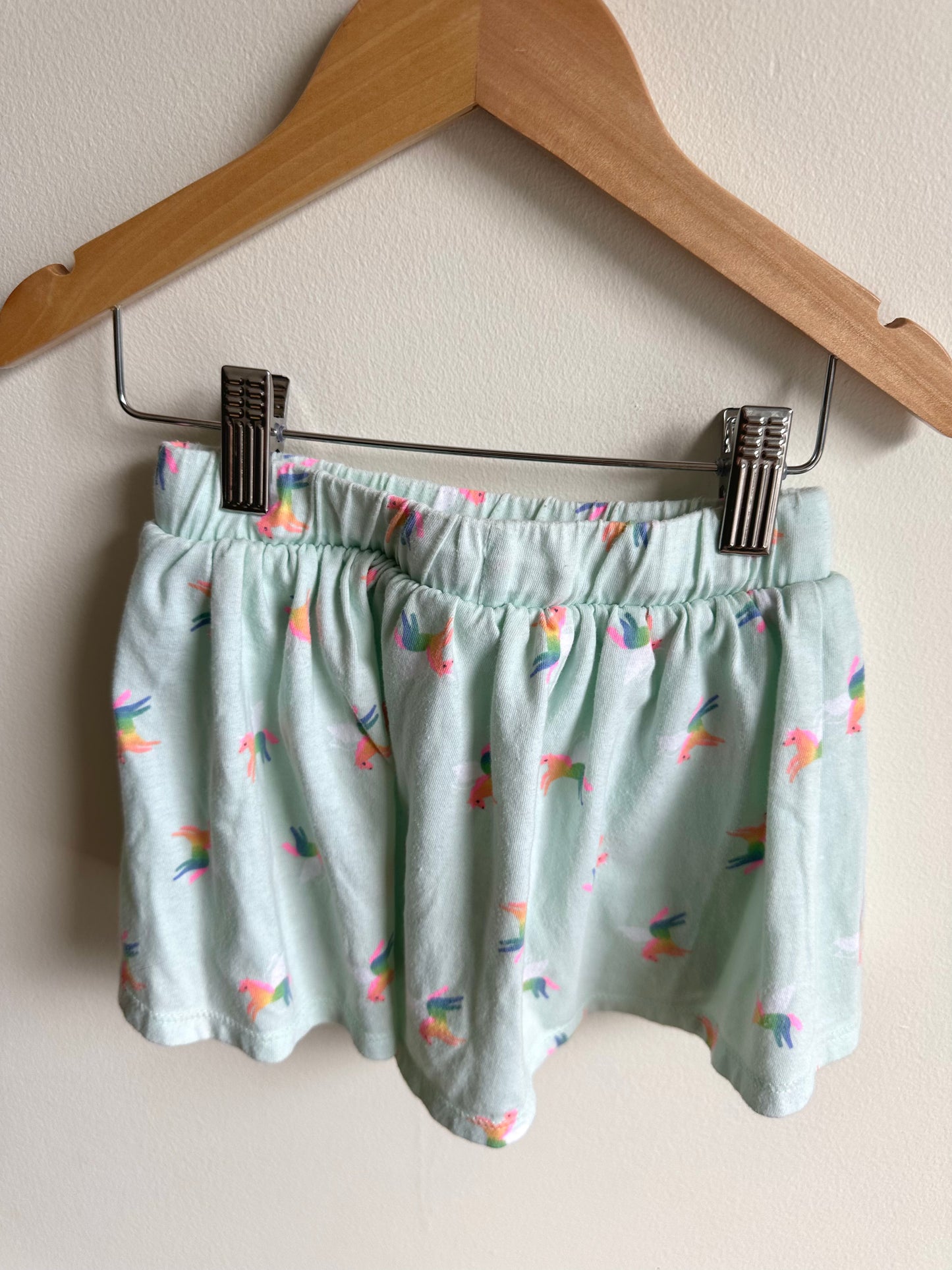 Blue Unicorn Skirt with Shorts / 4-5 years