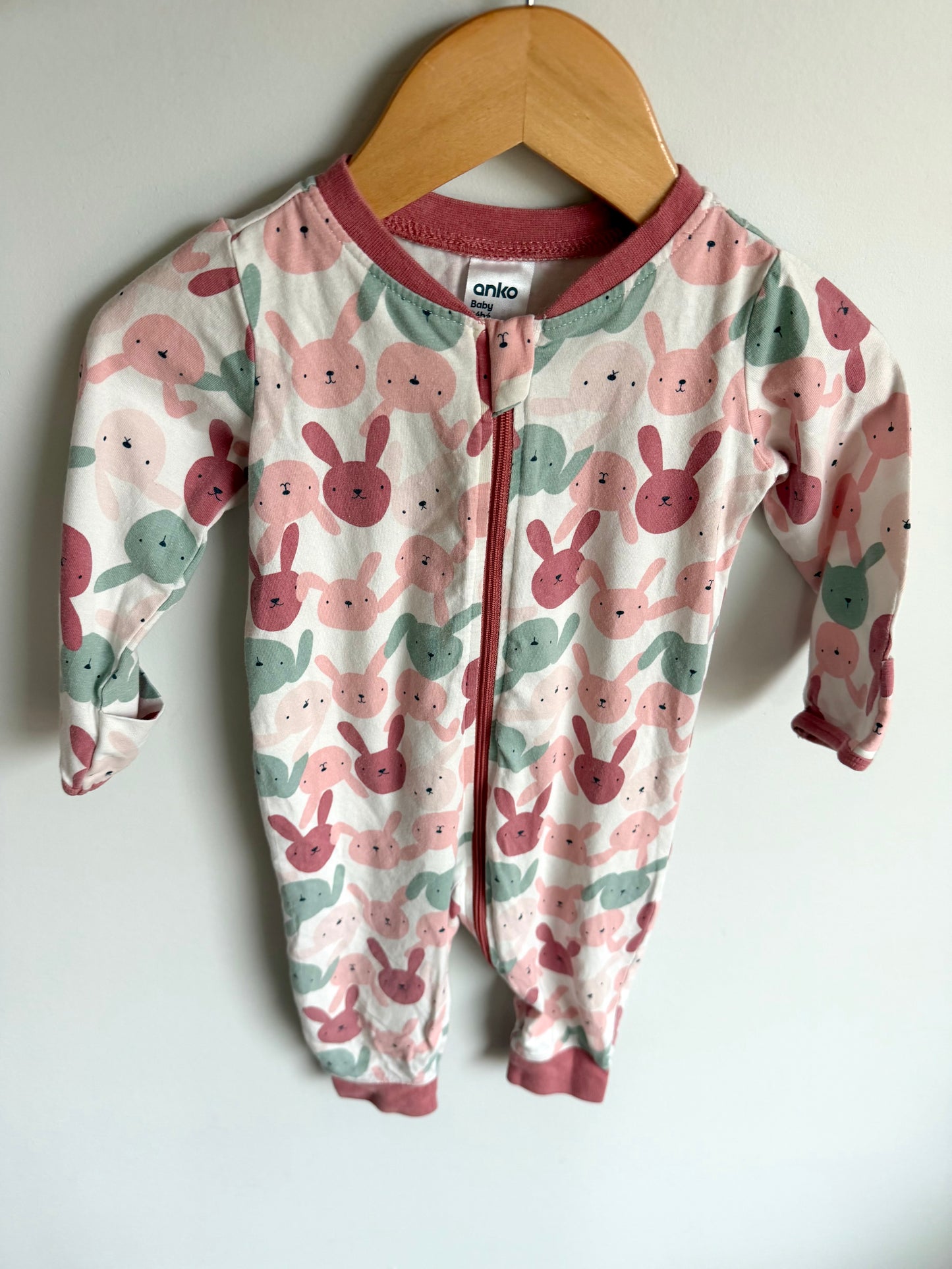 Bunny Footless Sleeper / 6-12m