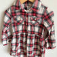 Plaid Red + White Dress / 3T