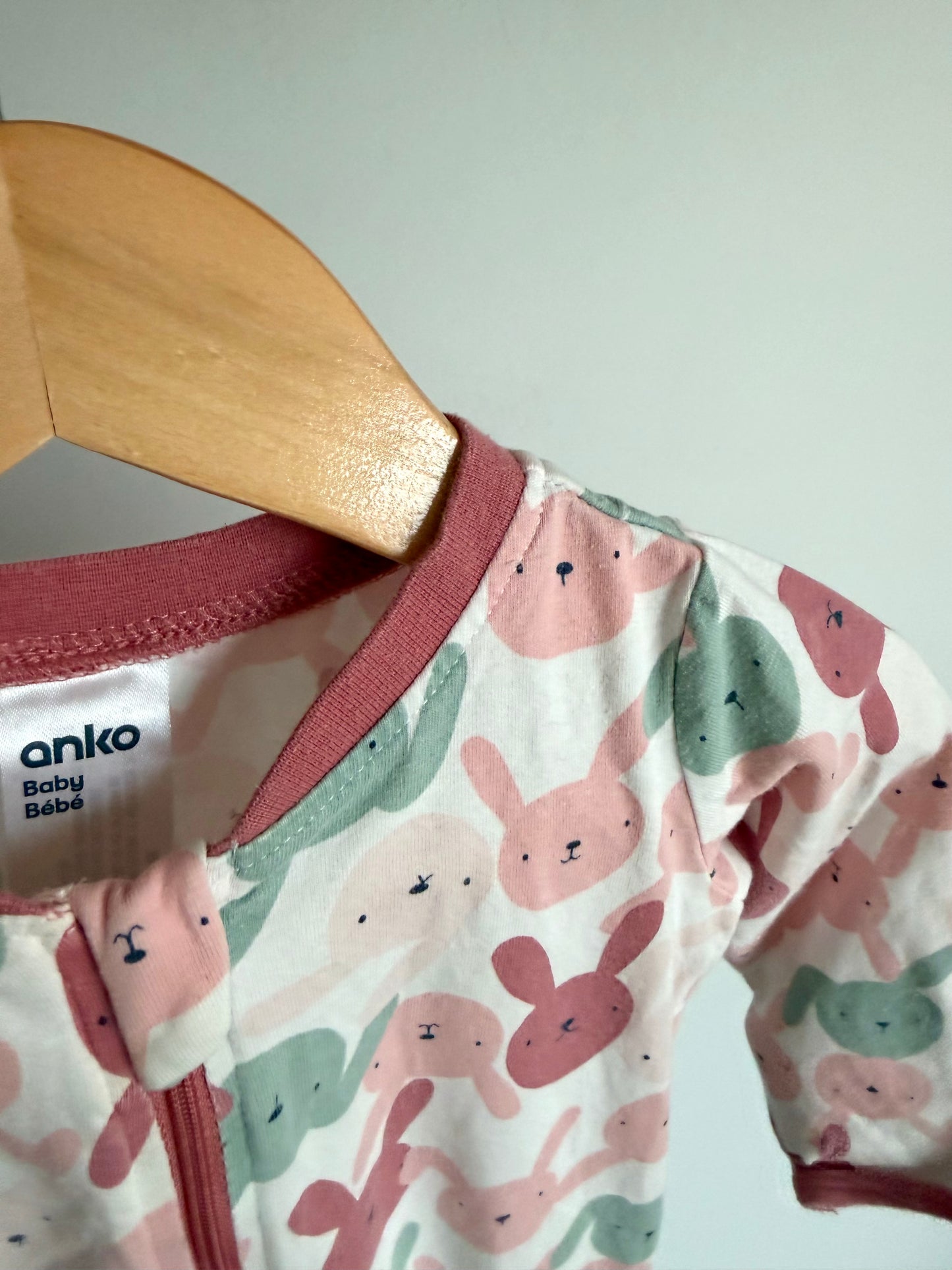 Bunny Footless Sleeper / 6-12m