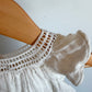 White Neck Detail Top / 3-6m
