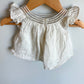 White Neck Detail Top / 3-6m