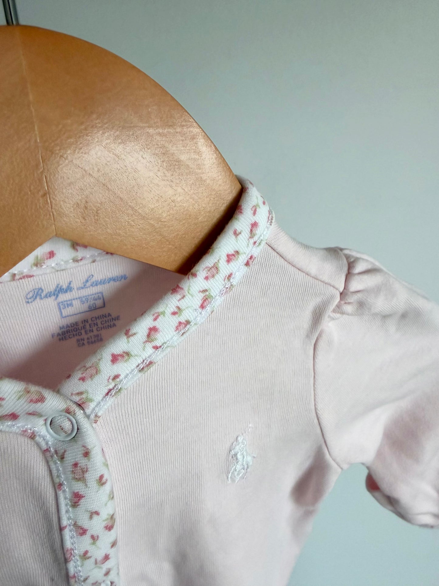 Ralph Lauren Floral Trim Sleeper / 3m