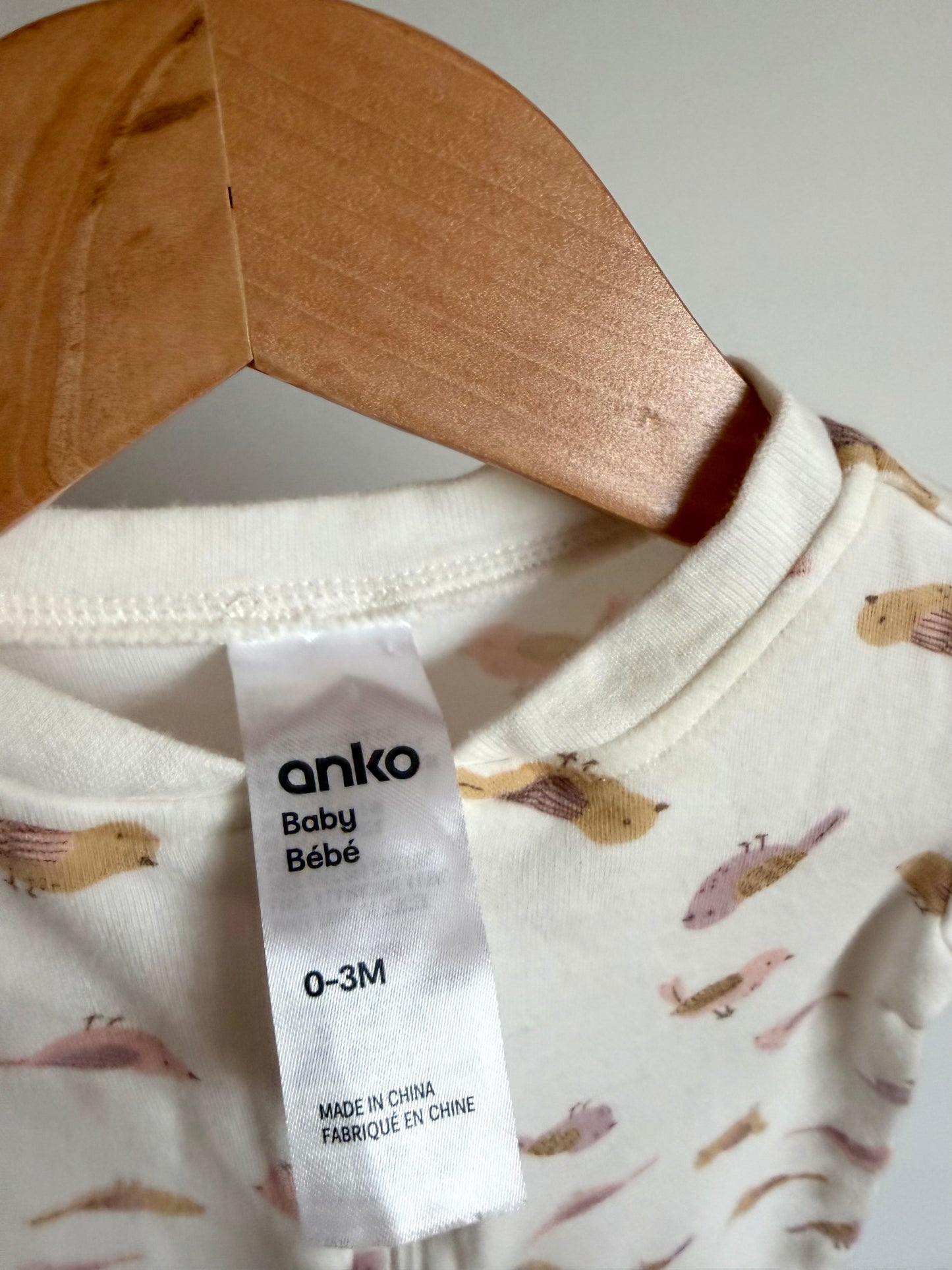 Bird White Sleeper / 0-3m