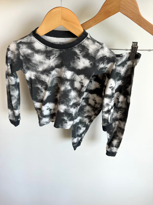 Grey Tie Dye Pj Set / 18-24m