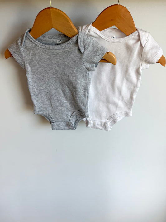 White + Grey Bodysuits (2) / 3m
