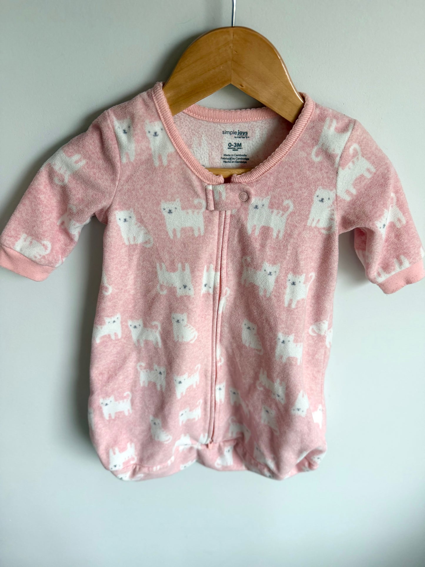 Pink Dog Sleeper Bag / 0-3m