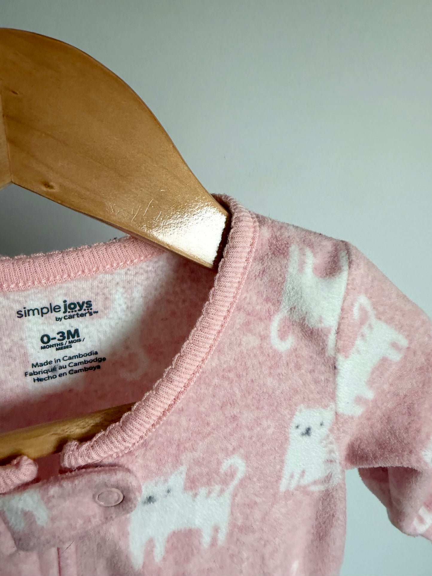 Pink Dog Sleeper Bag / 0-3m