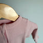 Pink Cotton Footed Sleeper / 0-3m