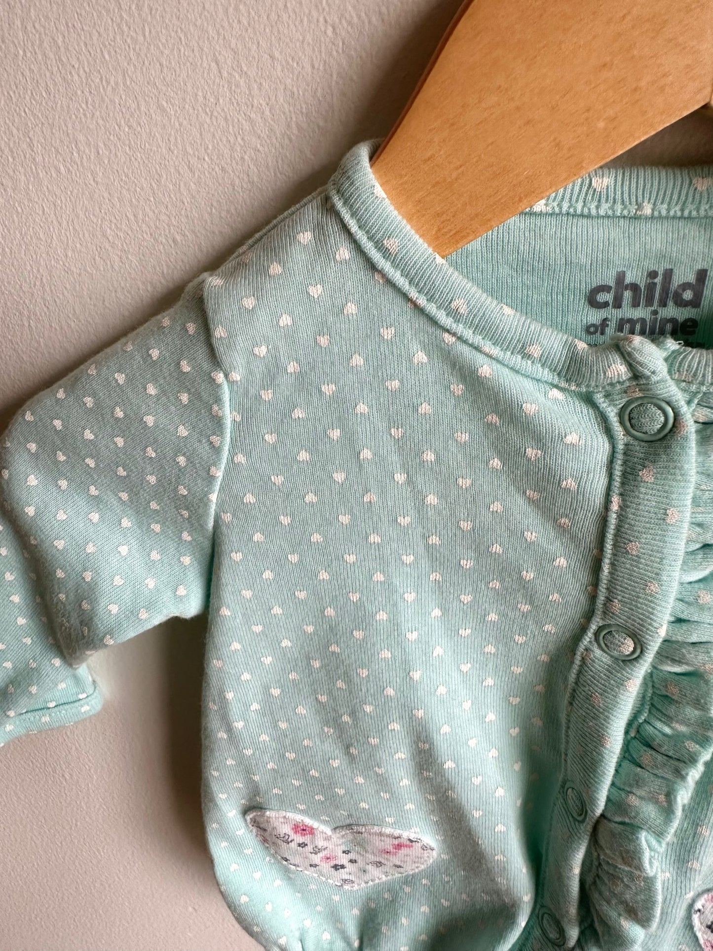 Blue Hearts Cardigan / 0-3m