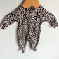 Animal Print Cotton Sleeper / 0m