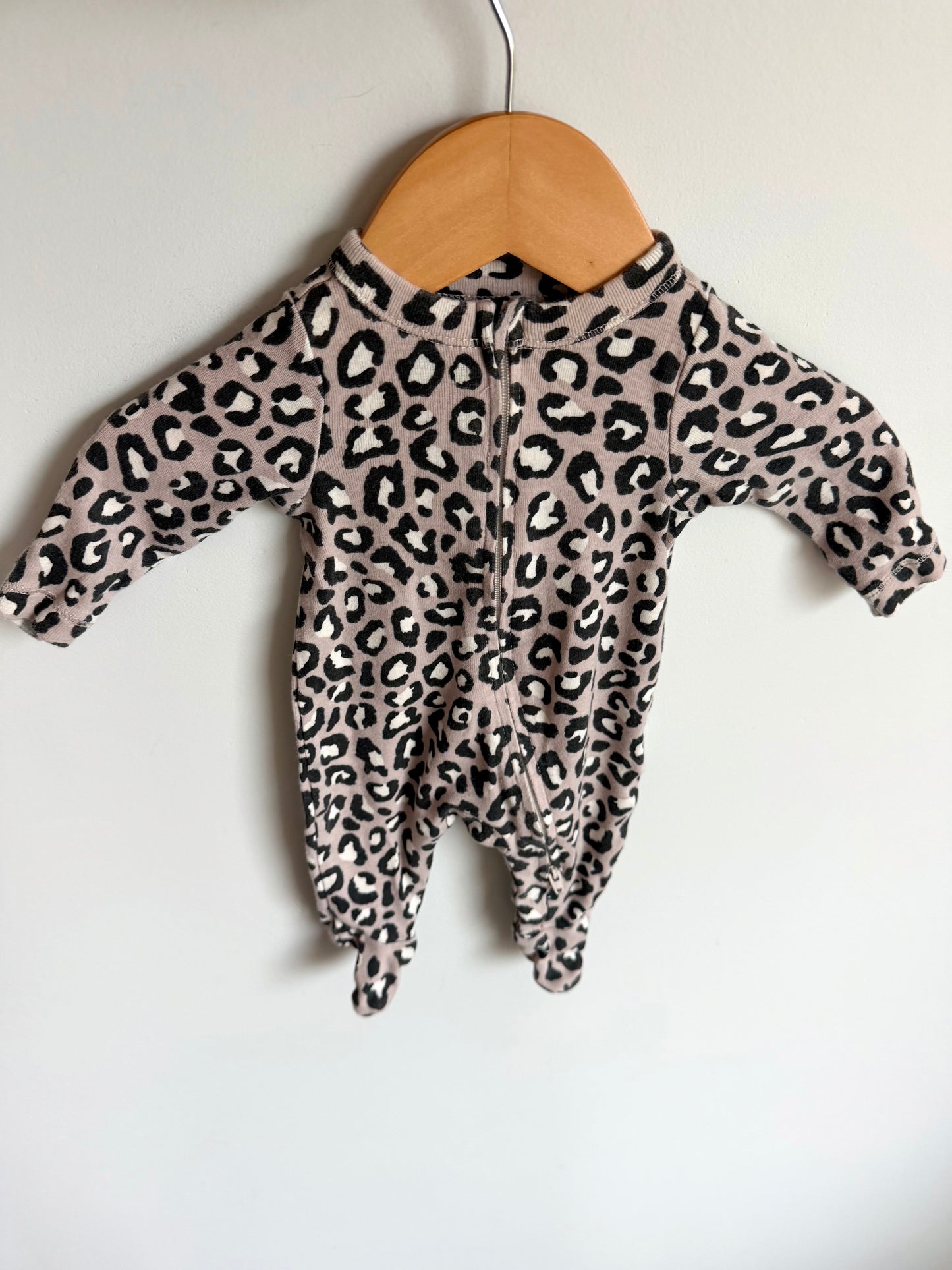Animal Print Cotton Sleeper / 0m